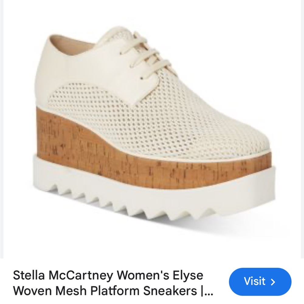 Stella McCartney Elyse Mesh Platform shoes size 39